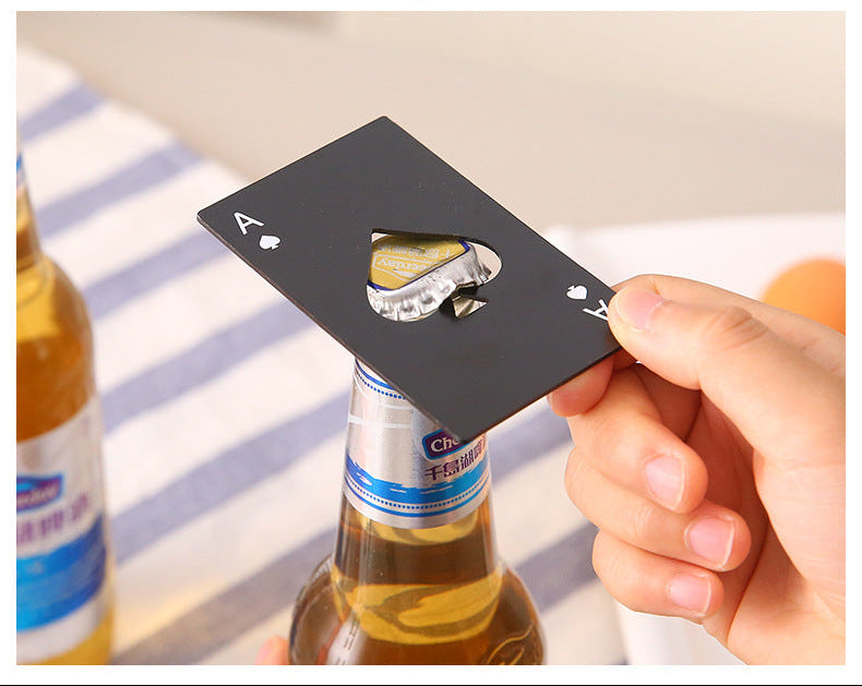 Stainless Steel Poker Bottle Opener