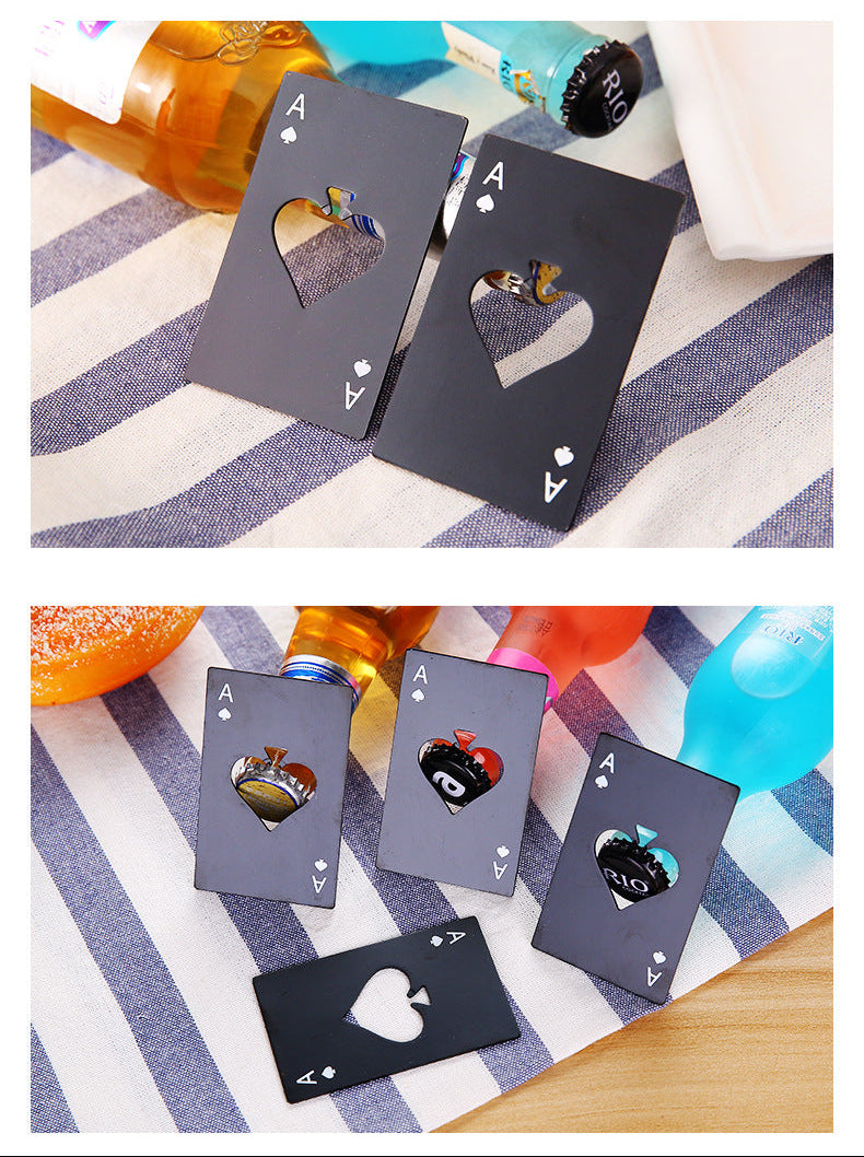 Stainless Steel Poker Bottle Opener