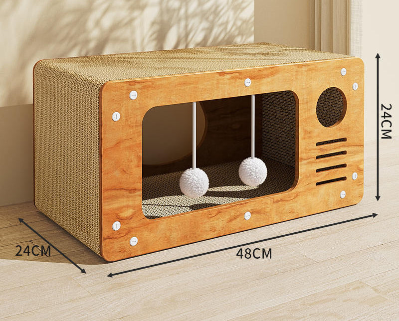 2-in-1 Cat Scratcher House