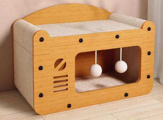 2-in-1 Cat Scratcher House