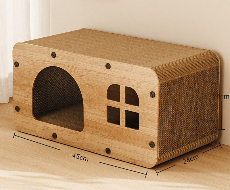 2-in-1 Cat Scratcher House