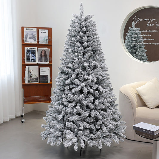 Snow Flocked Christmas Tree