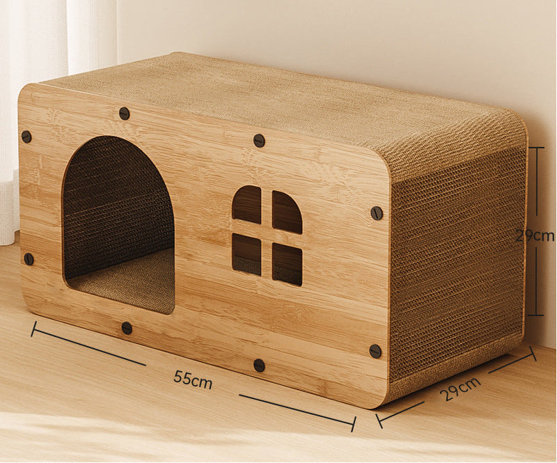 2-in-1 Cat Scratcher House